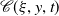 script upper C left parenthesis xi comma y comma t right parenthesis