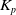 upper K Subscript p