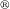 Superscript registered trade mark sign