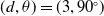 left parenthesis d comma theta right parenthesis equals left parenthesis 3 comma 90 Superscript ring Baseline right parenthesis