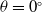 theta equals 0 Superscript ring