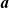 bold italic a