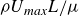 rho upper U Subscript italic max Baseline upper L divided by mu