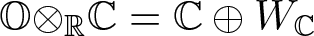 upper O circled times RC equals upper C circled plus WC