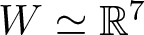 upper W asymptotically equals upper R 7