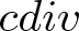 cdiv