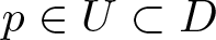 p element of upper U subset of upper D