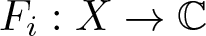 Fi colon upper X right arrow upper C