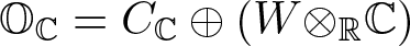 OC equals CC circled plus left parenthesis upper W circled times RC right parenthesis