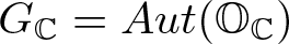 GC equals Aut left parenthesis OC right parenthesis