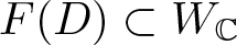 upper F left parenthesis upper D right parenthesis subset of WC