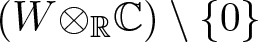 left parenthesis upper W circled times RC right parenthesis backslash left brace 0 right brace