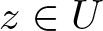 z element of upper U