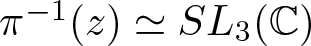 pi minus 1 left parenthesis z right parenthesis asymptotically equals SL 3 left parenthesis upper C right parenthesis