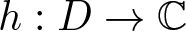 h colon upper D right arrow upper C