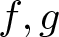f comma g