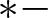 asterisk minus