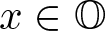 x element of upper O