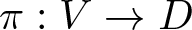 pi colon upper V right arrow upper D