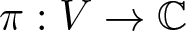 pi colon upper V right arrow upper C