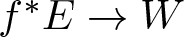 f asterisk upper E right arrow upper W