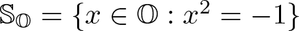 SO equals left brace x element of upper O colon x 2 equals minus 1 right brace