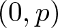 left parenthesis 0 comma p right parenthesis