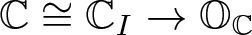 upper C approximately equals CI right arrow OC