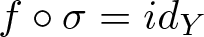 f ring sigma equals idY