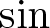 sine