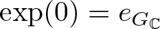 exp left parenthesis 0 right parenthesis equals eGC