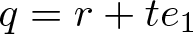 q equals r plus te 1