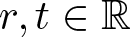 r comma t element of upper R