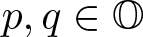 p comma q element of upper O