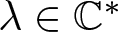 lamda element of upper C asterisk