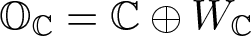 OC equals upper C circled plus WC