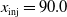 x Subscript normal i normal n normal j Baseline equals 90.0