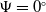 normal upper Psi equals 0 Superscript ring
