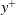 y Superscript plus