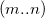 left parenthesis m period period n right parenthesis