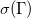 sigma left parenthesis normal upper Gamma right parenthesis