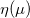eta left parenthesis mu right parenthesis