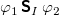 phi 1 bold-sans-serif upper S Subscript upper I Baseline phi 2