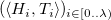 left parenthesis left angle bracket upper H Subscript i Baseline comma upper T Subscript i Baseline right angle bracket right parenthesis Subscript i element of left bracket 0 period period lamda right parenthesis