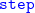 monospace step