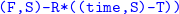 monospace left parenthesis upper F comma upper S right parenthesis hyphen upper R asterisk left parenthesis left parenthesis time comma upper S right parenthesis hyphen upper T right parenthesis right parenthesis