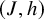 left parenthesis upper J comma h right parenthesis