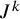 upper J Superscript k