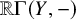 double struck upper R normal upper Gamma left parenthesis upper Y comma minus right parenthesis
