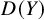 upper D left parenthesis upper Y right parenthesis